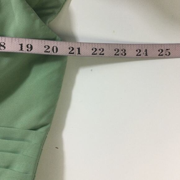 FORMAL PARTY SZ 10 L sage green wedding formal party bridesmaid maxi dress B101 - Picture 5 of 7